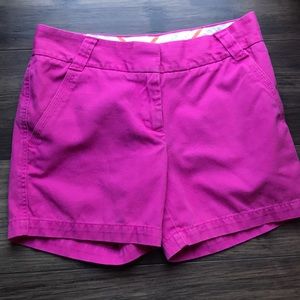 J. Crew Pink Broken In Chino Shorts Sz 0